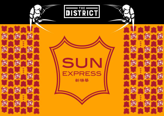 The District and Sun Express Logo