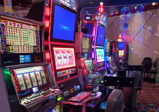 Shorelines Casino Kawartha Downs Slot Machines with glass dividers between seats