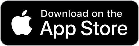 The app store logo with the words download on the app store.