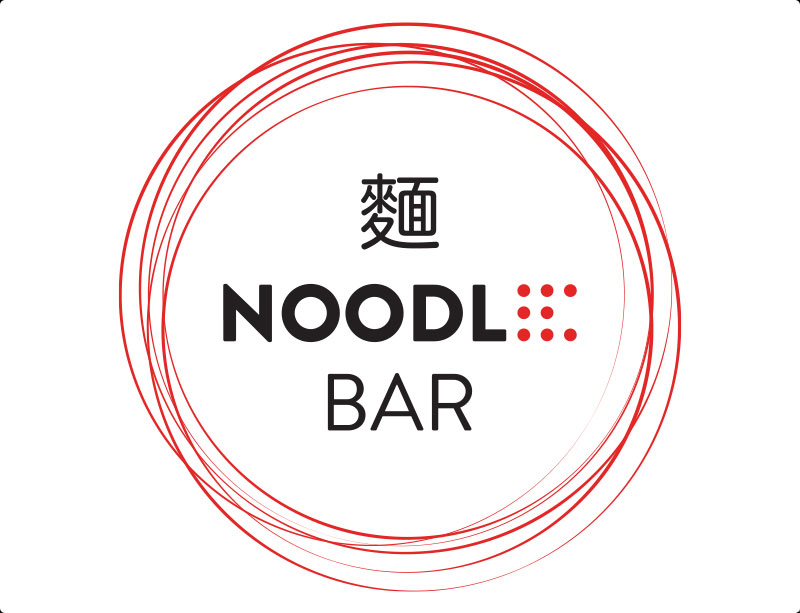 The logo for Noodle bar at Elements Casino.