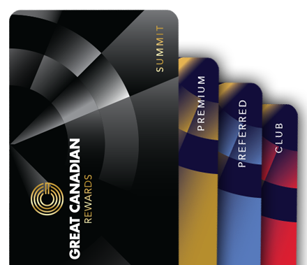 Three great Canadian rewards cards on a sleek black background.