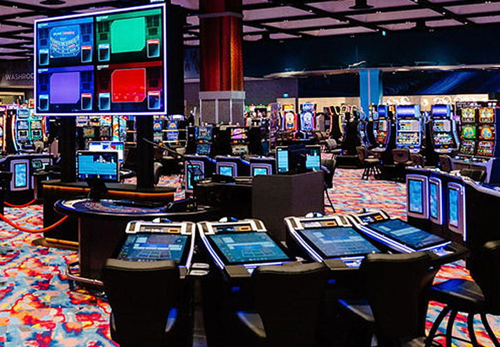 Shorelines Casinos is a large casino featuring an array of slot machines.