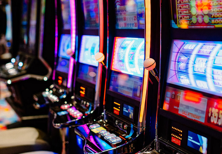 Row of slot machines