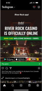 River Rock Casino Resort Scam Ad 