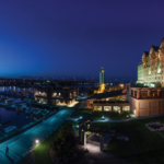 River Rock Exterior Photo of Casino and Hotel with marina