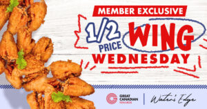 Member Exclusive 1/2 Wing Wednesday at Water's Edge