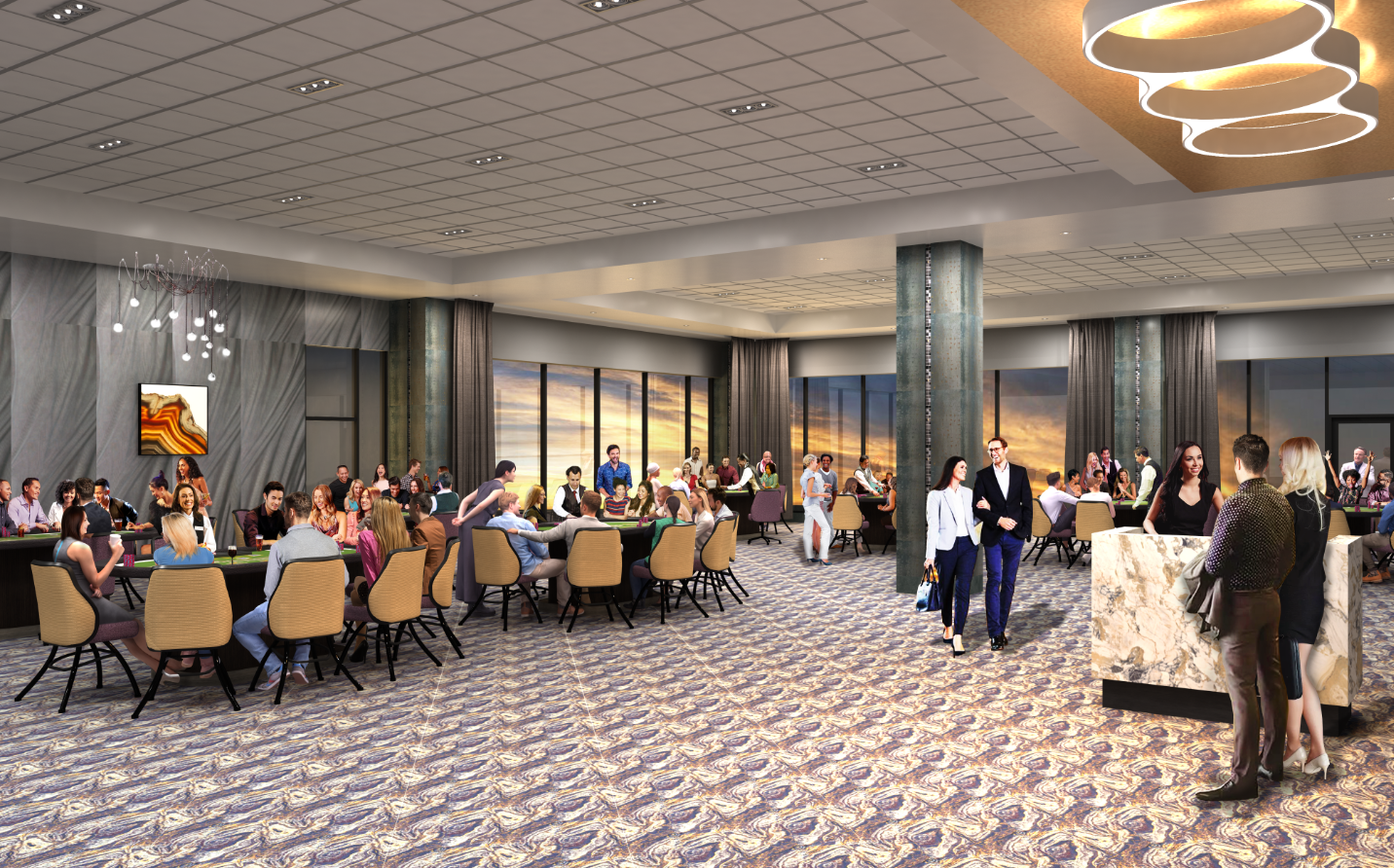 Great Canadian Casino Resort Toronto high limit table room rendering