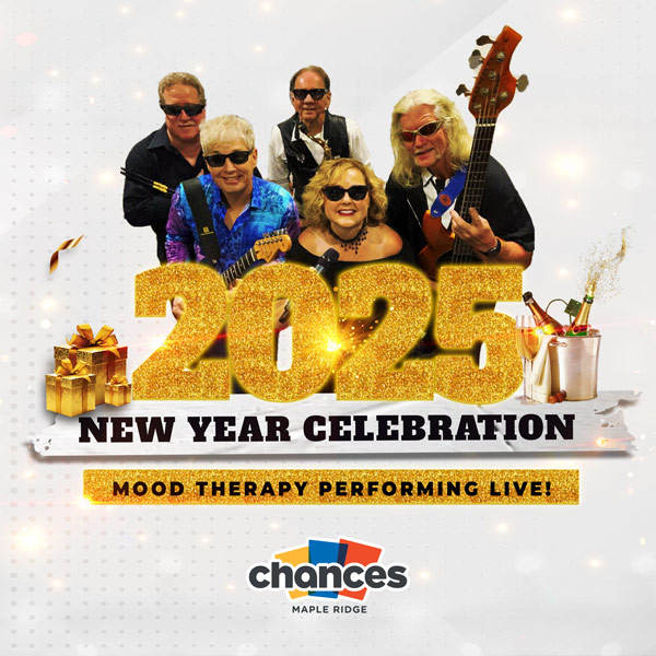 2025 New Year Celebration at Chances Maple Ridge