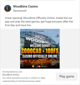 Woodbine Scam 2