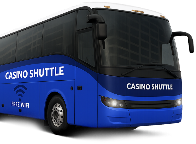 Casino Shuttle with Free Wi-Fi signage