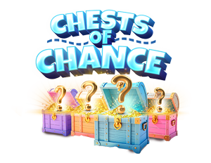 Chest of Chance | Multi-coloured chests, floating question marks.