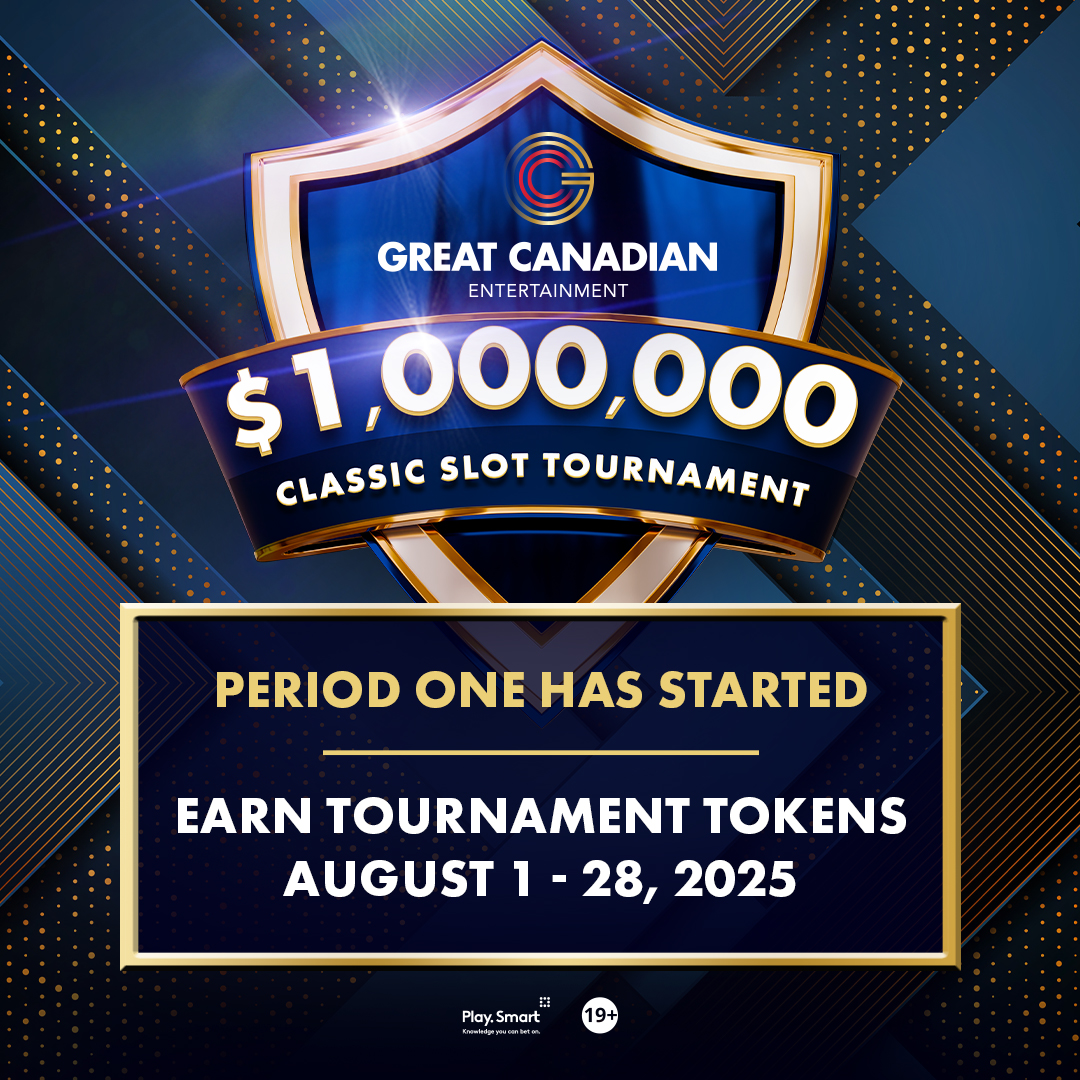 $1M Classic Slot Tournament Period One Has Started Earn Tournament Tokens August 1 -28, 2025