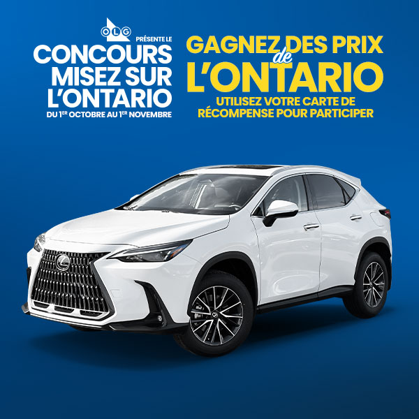 Soyez de la partie avec le concours Play Ontario. Visitez l’une de nos 12 destinations Great Canadian Rewards entre le 1er octobre et le 1er novembre 2025 et utilisez votre carte Great Canadian Rewards pour gagner des prix incroyables.