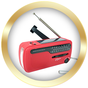 Radio d’urgence à manivelle et à énergie solaire de Canadian Safety Supplies