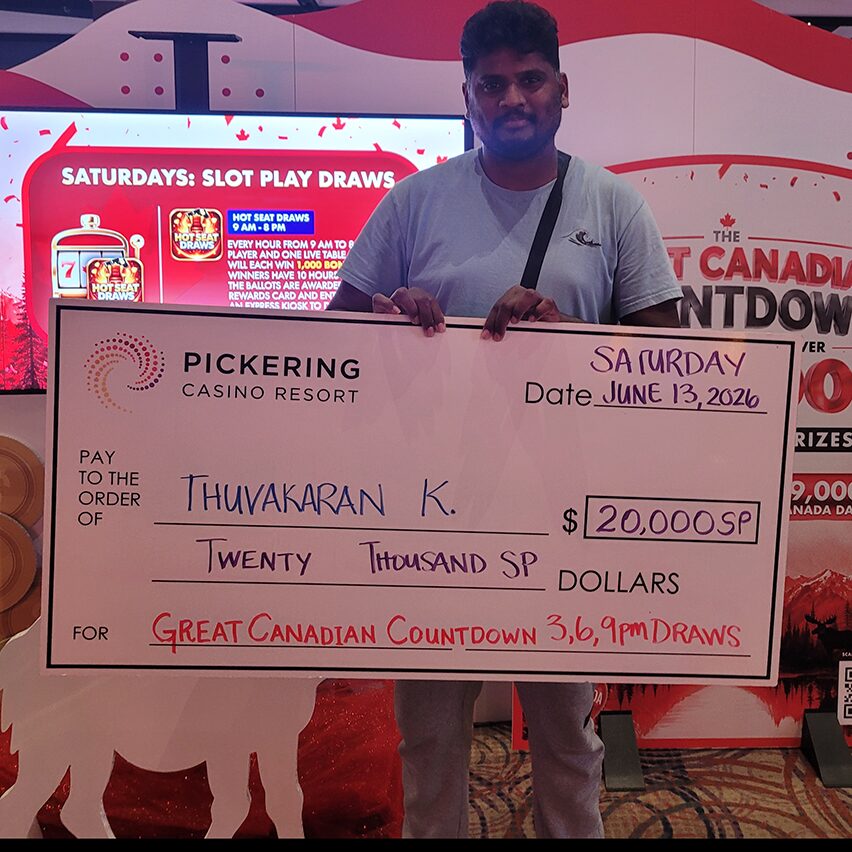 $20,000 Slot Play Winner