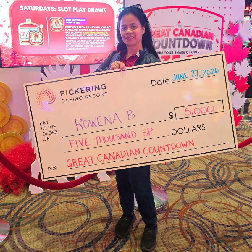 Great Canadian Countdown 5K Winner - June 27, 2026 at Pickering Casino Resort