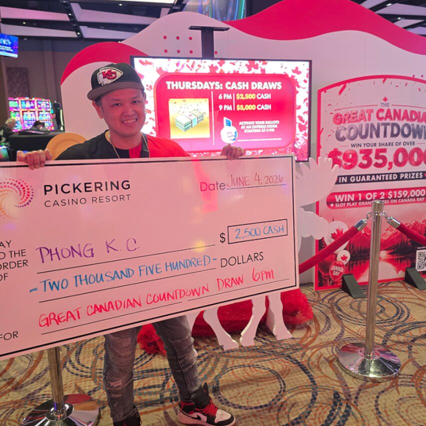 $2,500 Cash Winner