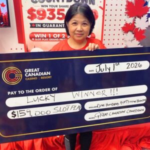 Great Canadian Countdown Grand Prize Winner at Great Canadian Casino Resort Toronto