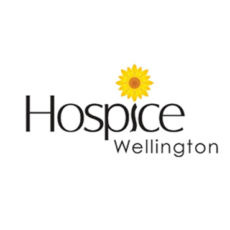 The logo for hospice wellington.